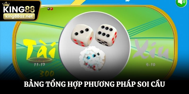 Bảng tổng hợp phương pháp soi cầu thường dùng