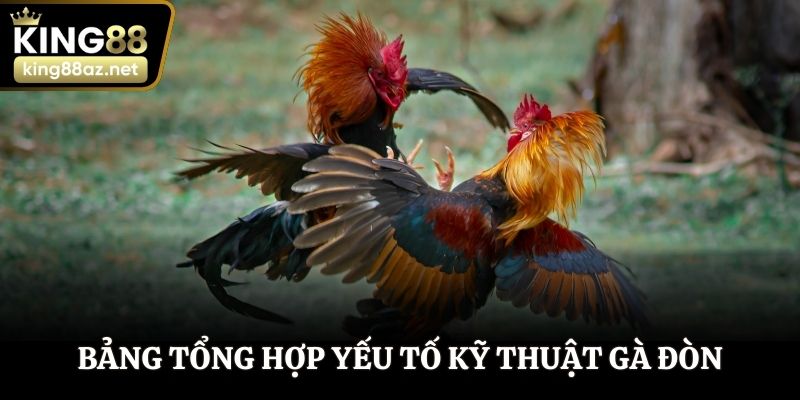 Bảng tổng hợp yếu tố kỹ thuật gà đòn