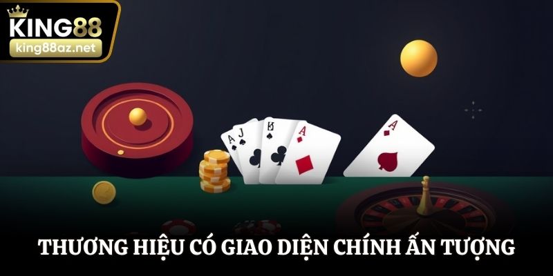Thương hiệu có giao diện chính ấn tượng
